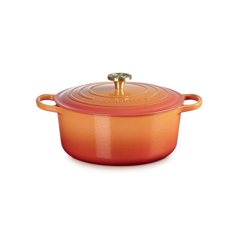 Le Creuset Signature Dutch Oven With Crucible Knob - Flamme Dorée